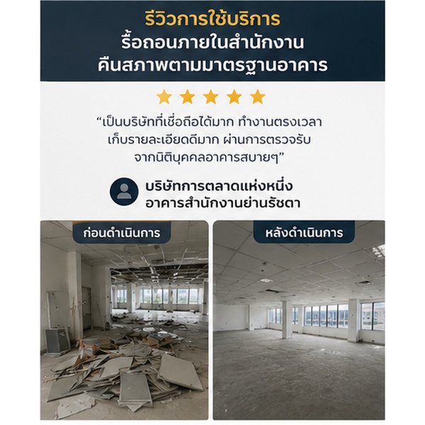 รีวิวผลงานลูกค้า รับคืนสภาพออฟฟิศ ภาพที่ 3