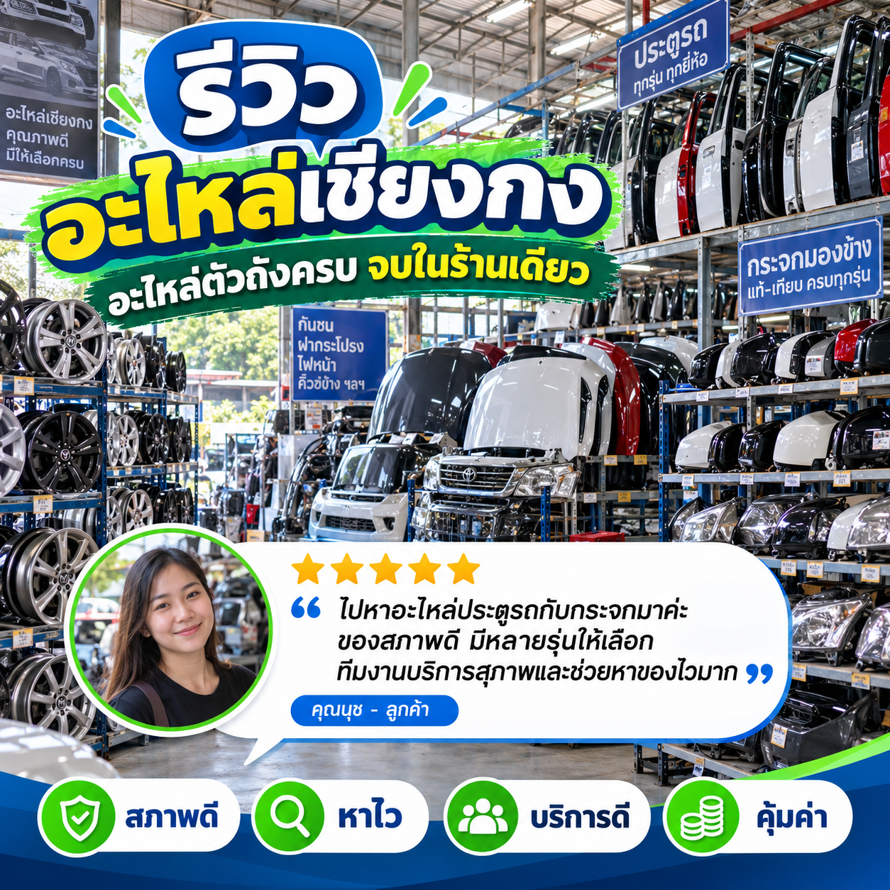 รีวิวลูกค้าร้านอะไหล่รถแม็คโคร ภาพที่ 2