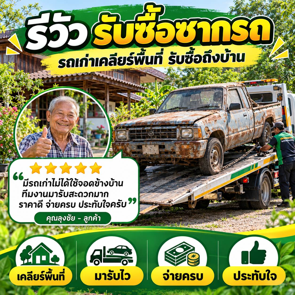 รีวิวลูกค้า รับซื้อซากรถ ScrapCarPro ภาพที่ 3