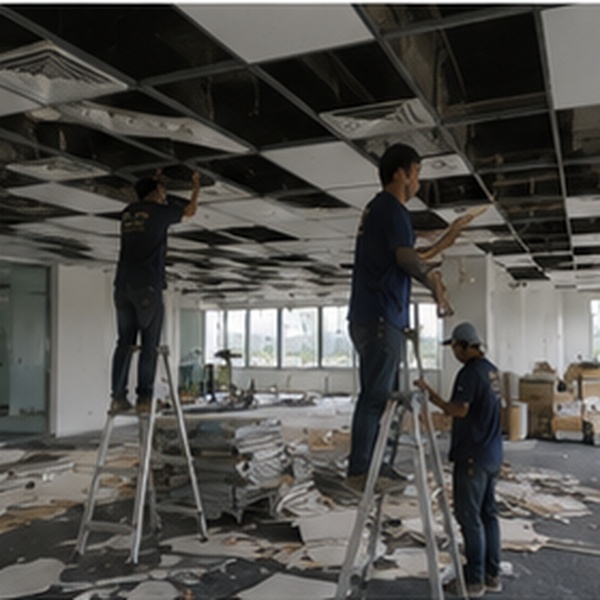 ทีมช่างรับคืนสภาพพื้นที่เช่า ถนนอโศก-ดินแดง